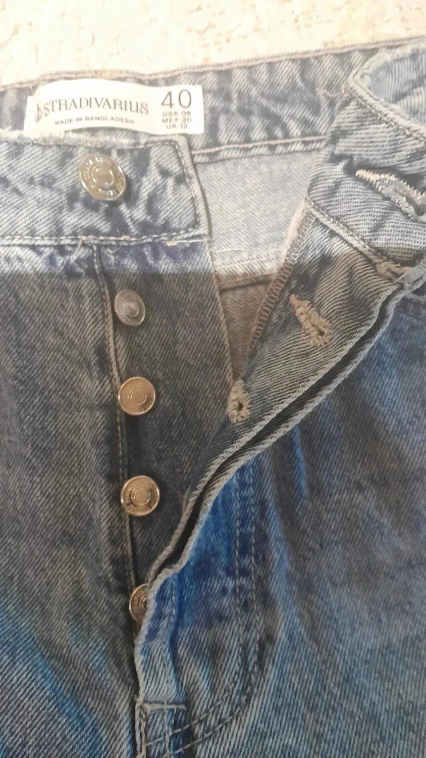 Blauwe jeans, Maat 40, Merk Stradivarius – photo 7